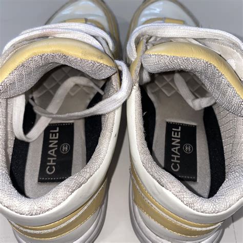 cream chanel trainers|Chanel trainers selfridges.